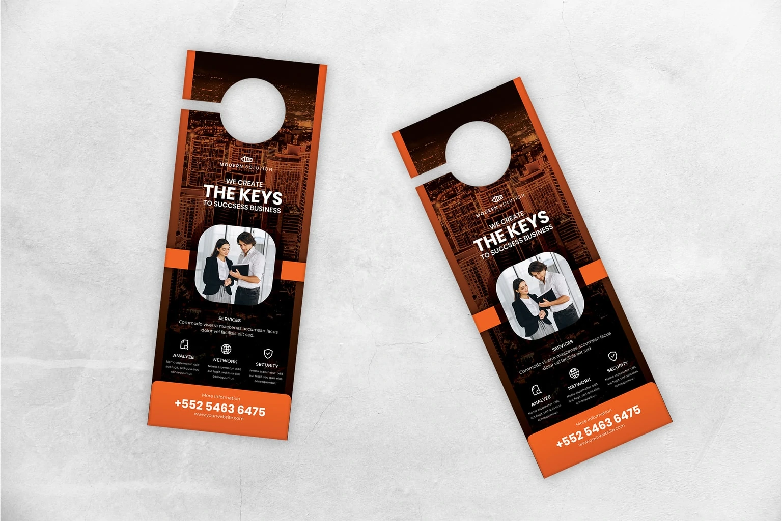 door hanger business key
