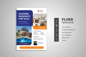 modern industrialist property sale flyer